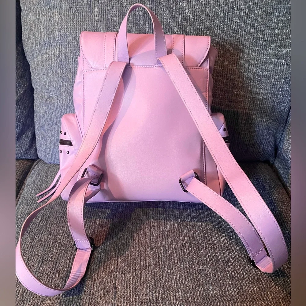Blackcraft Cult 💜 Lavender 💜 Messenger Backpack with Pentagram Details 🦇 - Picture 8 of 10